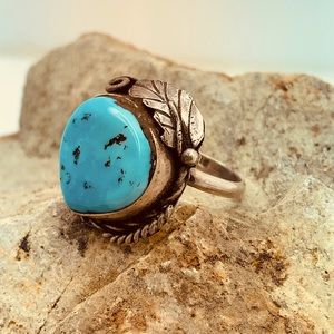 Sterling silver turquoise ring size 6.5